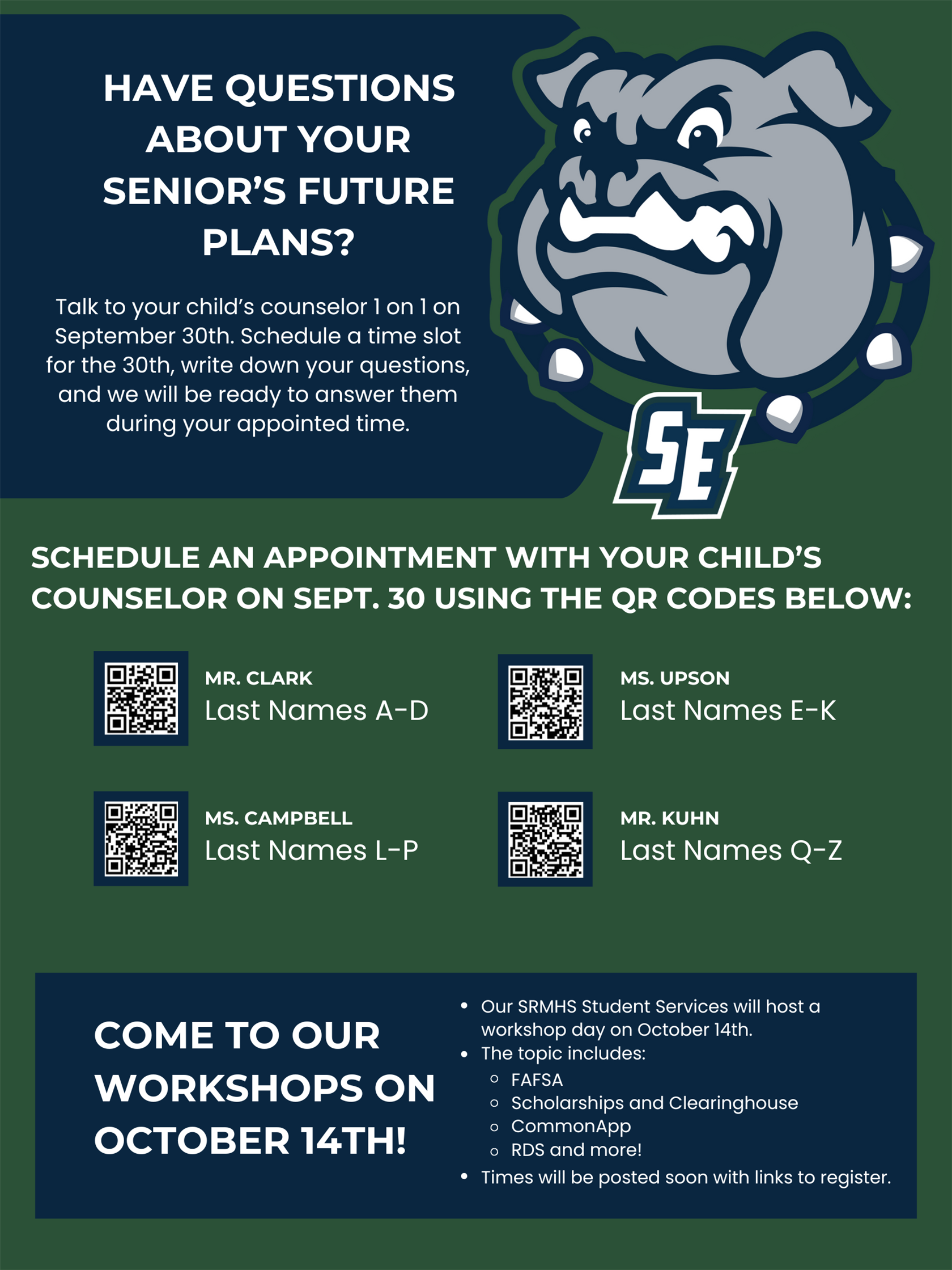 Senior Counselor flyer